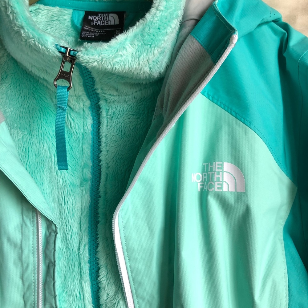 North Face Girls two-layer fleece & shell